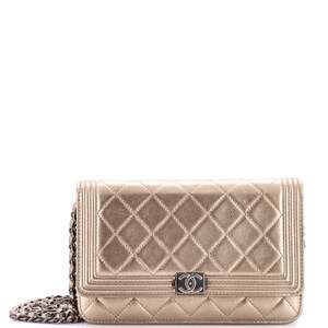 Chanel Boy Wallet On Chain Quilted #242817C25B